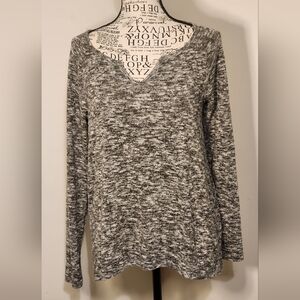 Soft Fuzzy Gray Longsleeve Knit